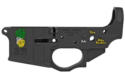 Spike’s Tactical Pineapple Grenade Color Filled AR15 Stripped Lower Receiver