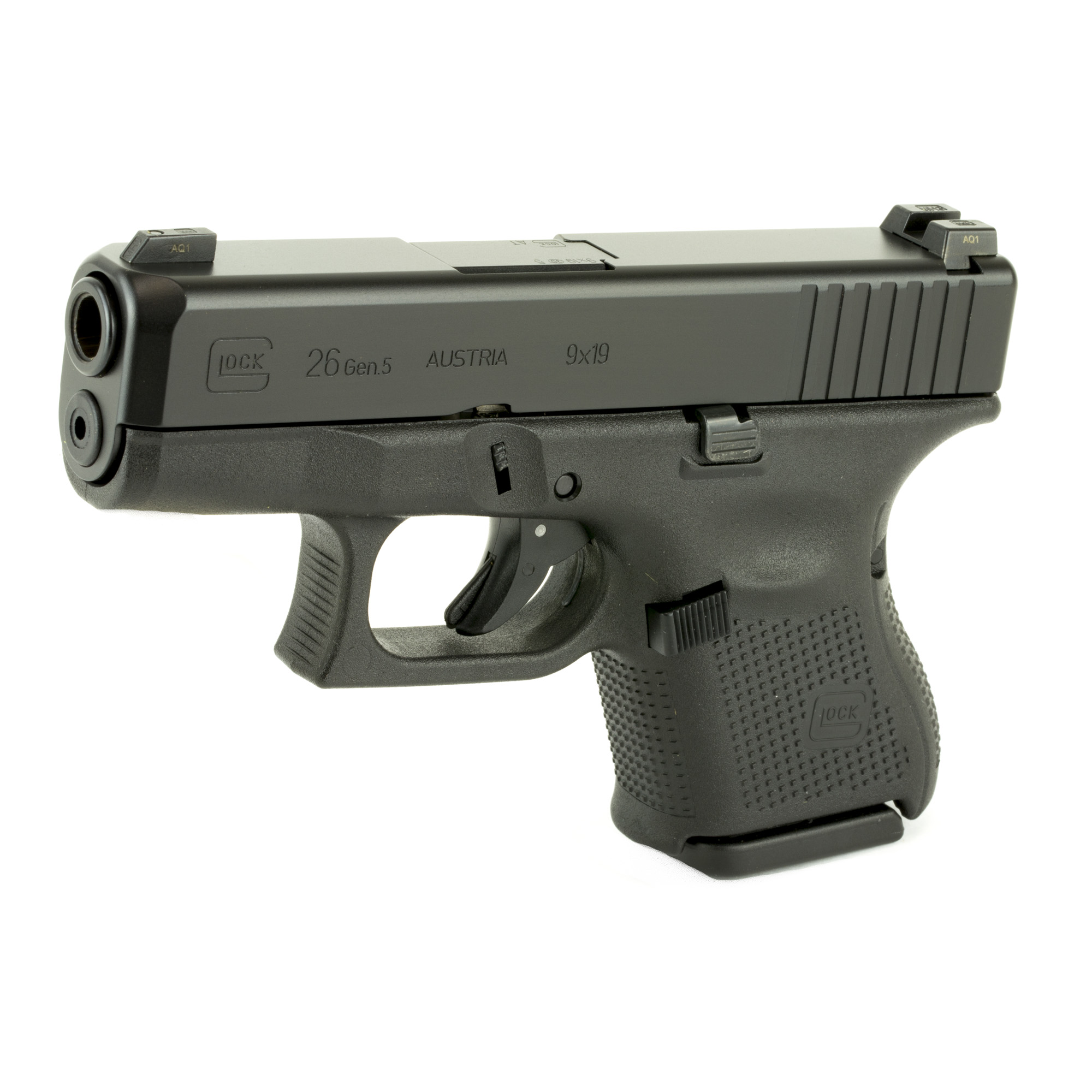 Glock 26 GEN 5 9mm Glock Night Sights with three 10 round mags.