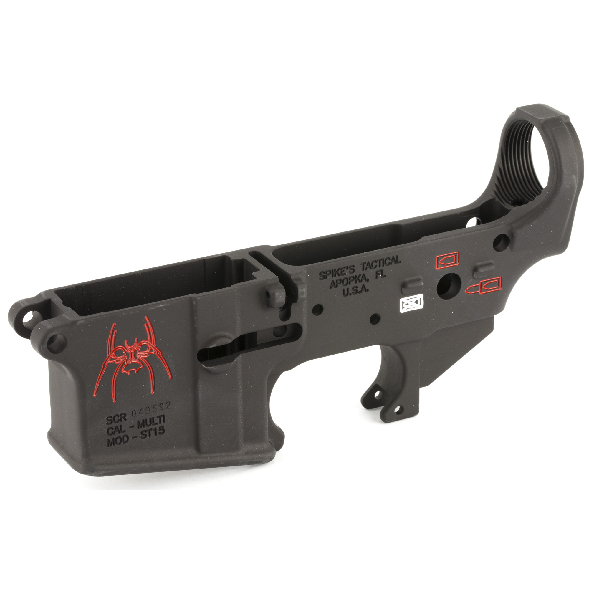 Spike’s Tactical Spider Color Fill AR15 Stripped Lower Receiver